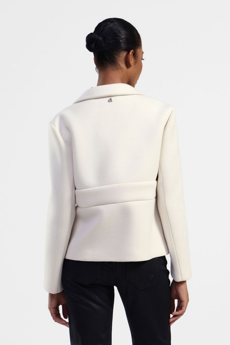 Light gray blazer with front pockets