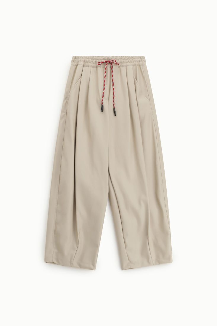 Eco leather palazzo pants