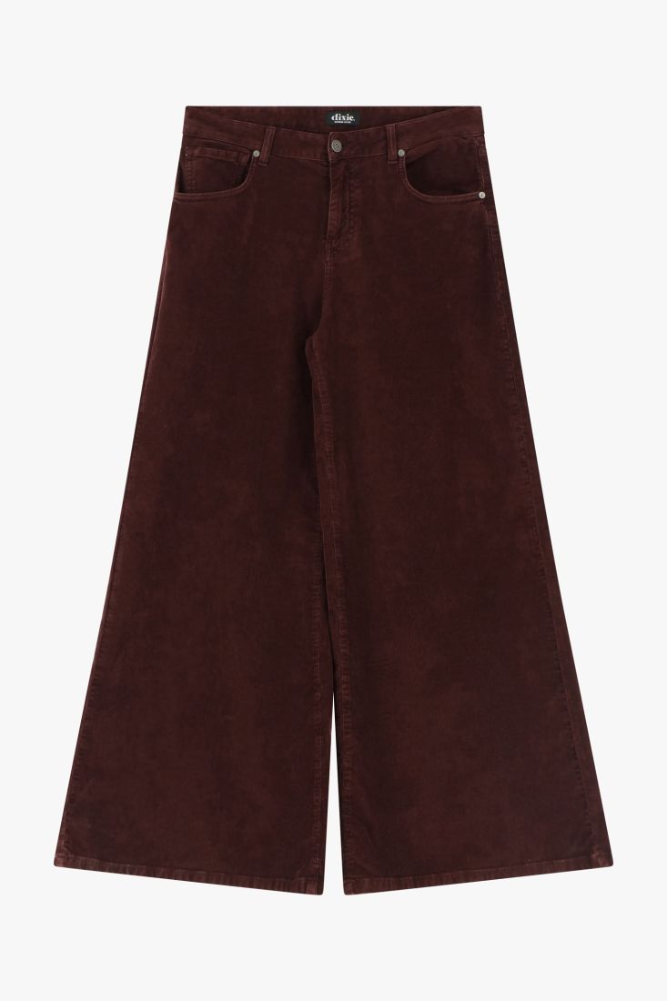 Burgundy high waist palazzo pants