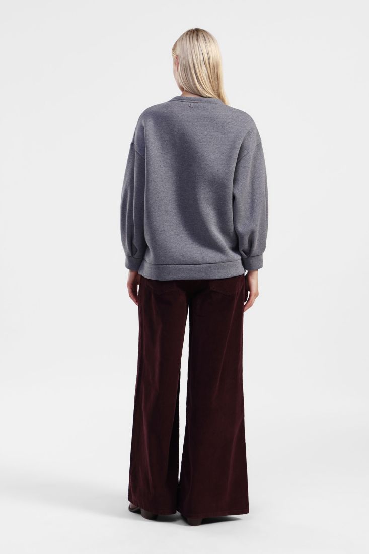 Burgundy high waist palazzo pants