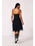 Jean dress with tulle