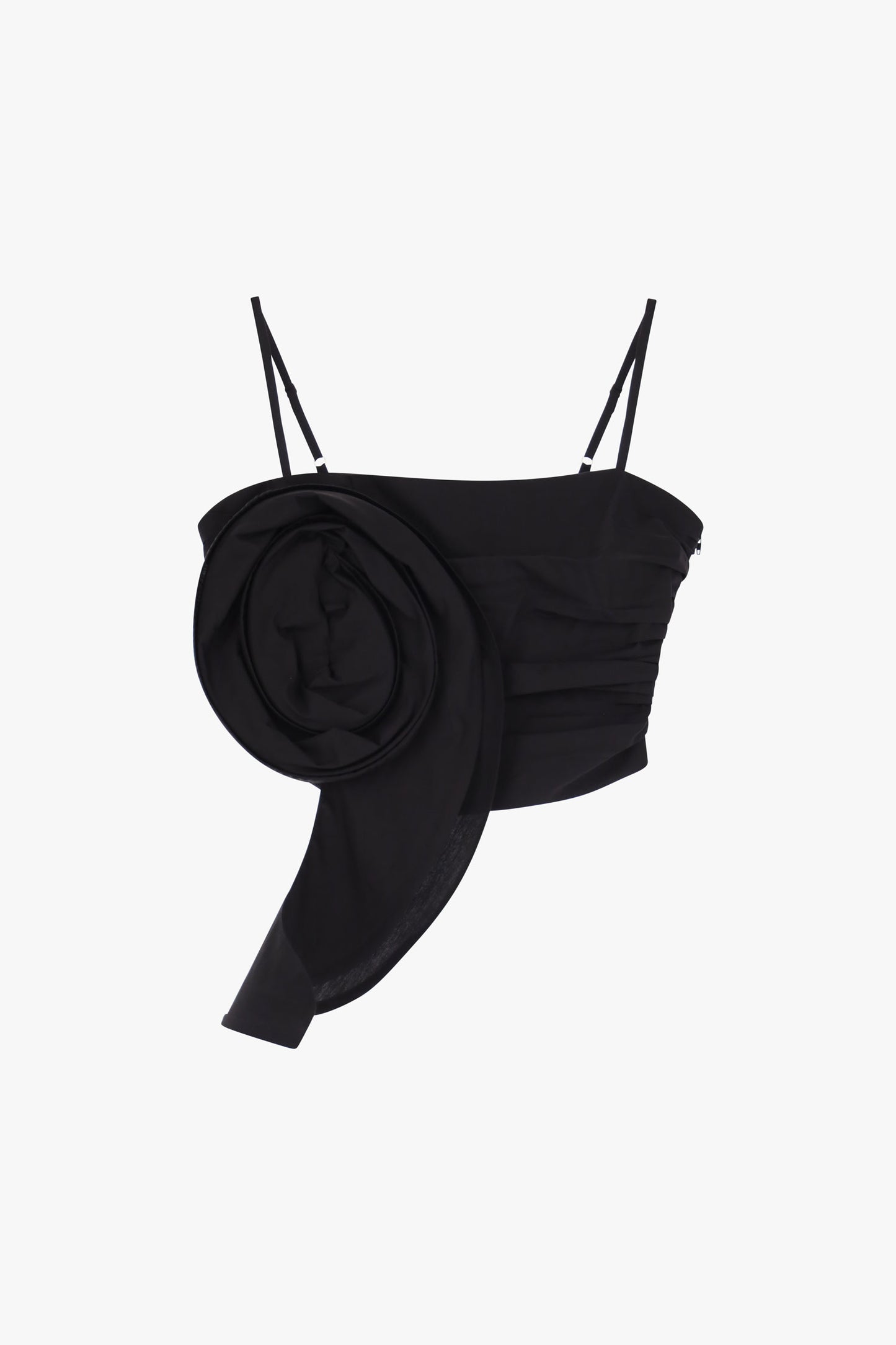 Strapless flower Crop Top