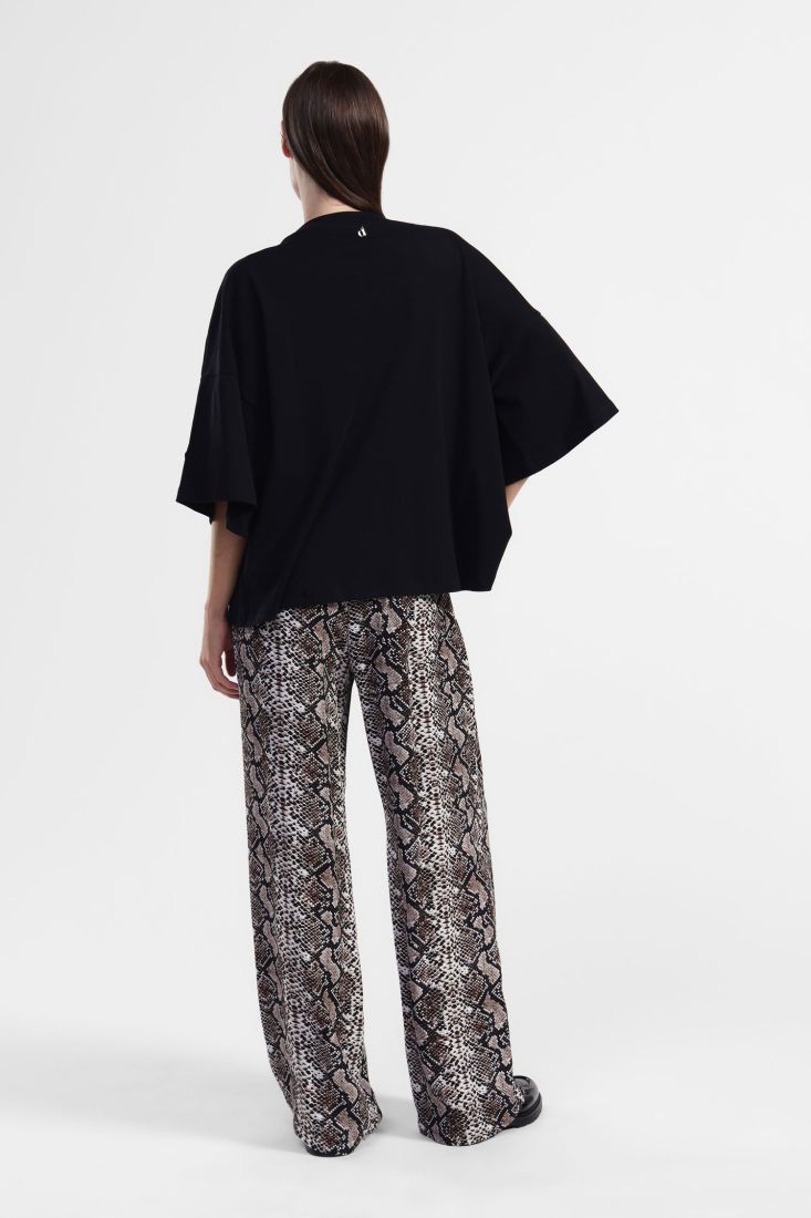 Snake print palazzo pants