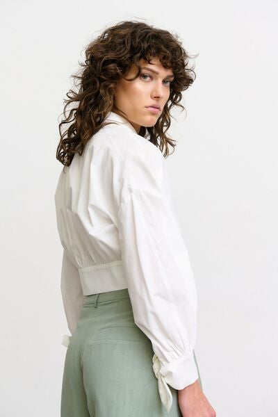 Tie detail shirt