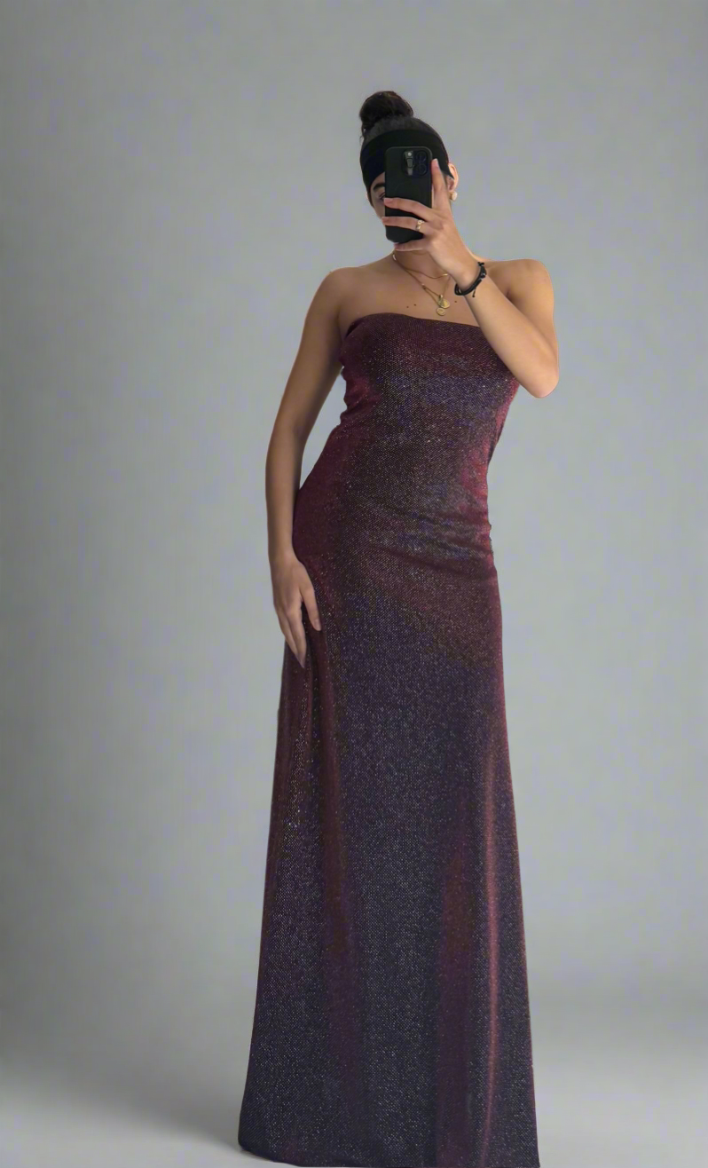 Strapless long dress