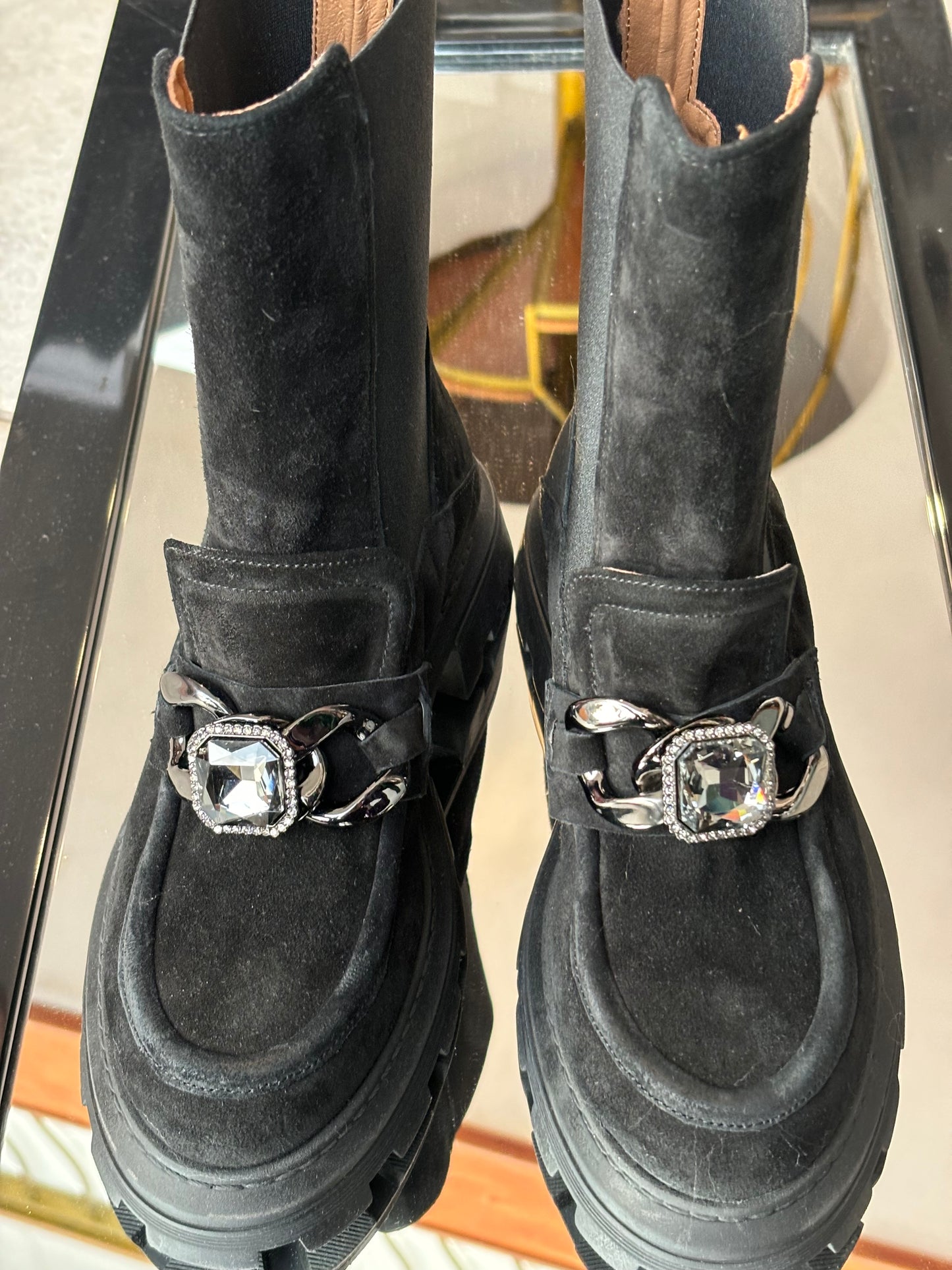 Swede black Chelsea boot