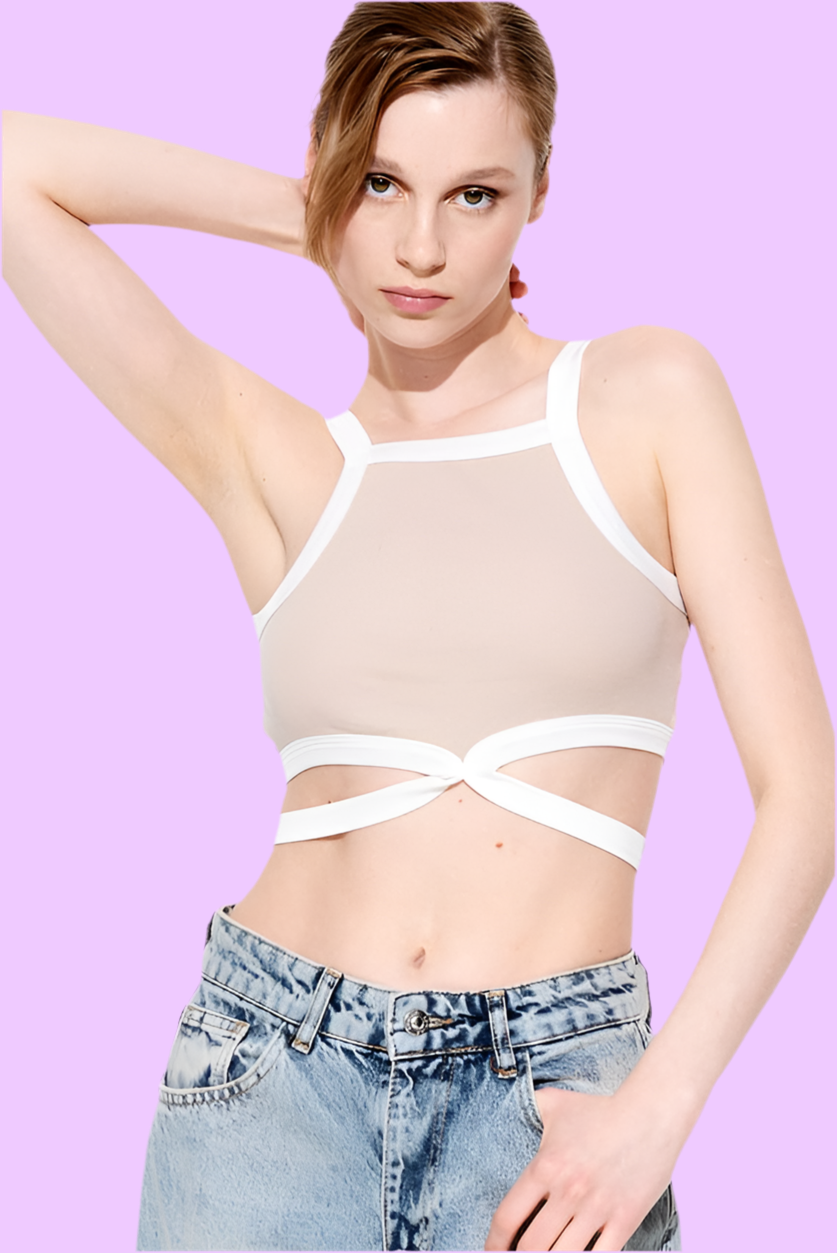 Ripped crop top