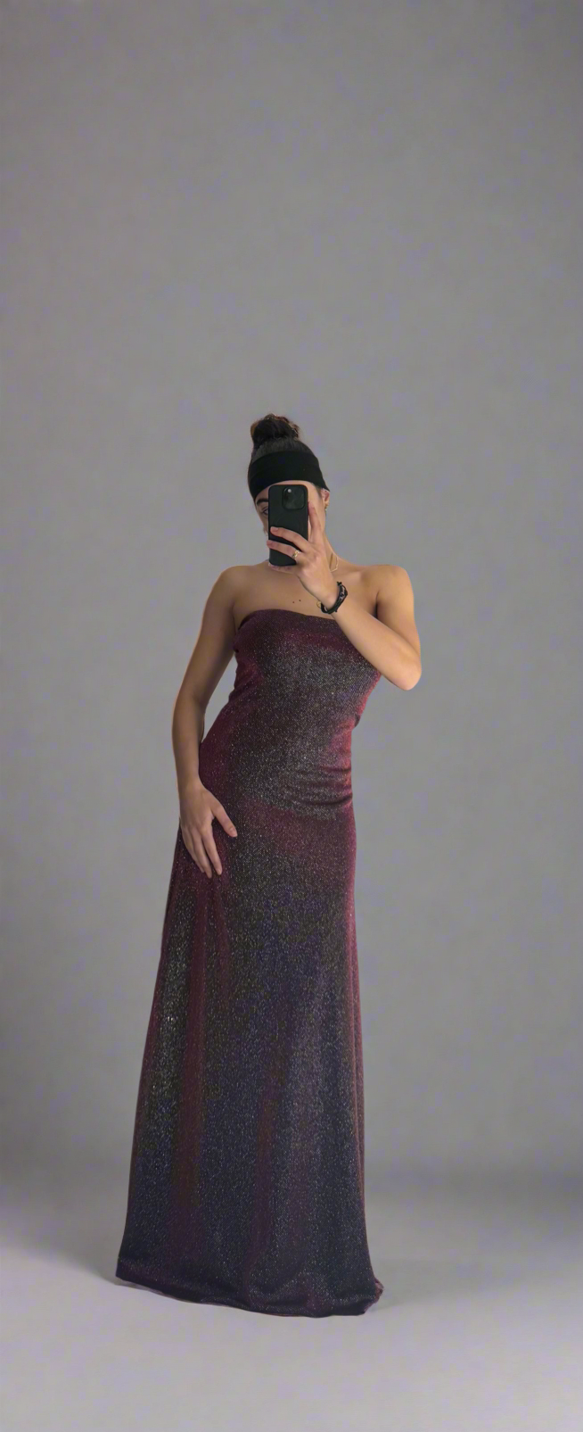 Strapless long dress