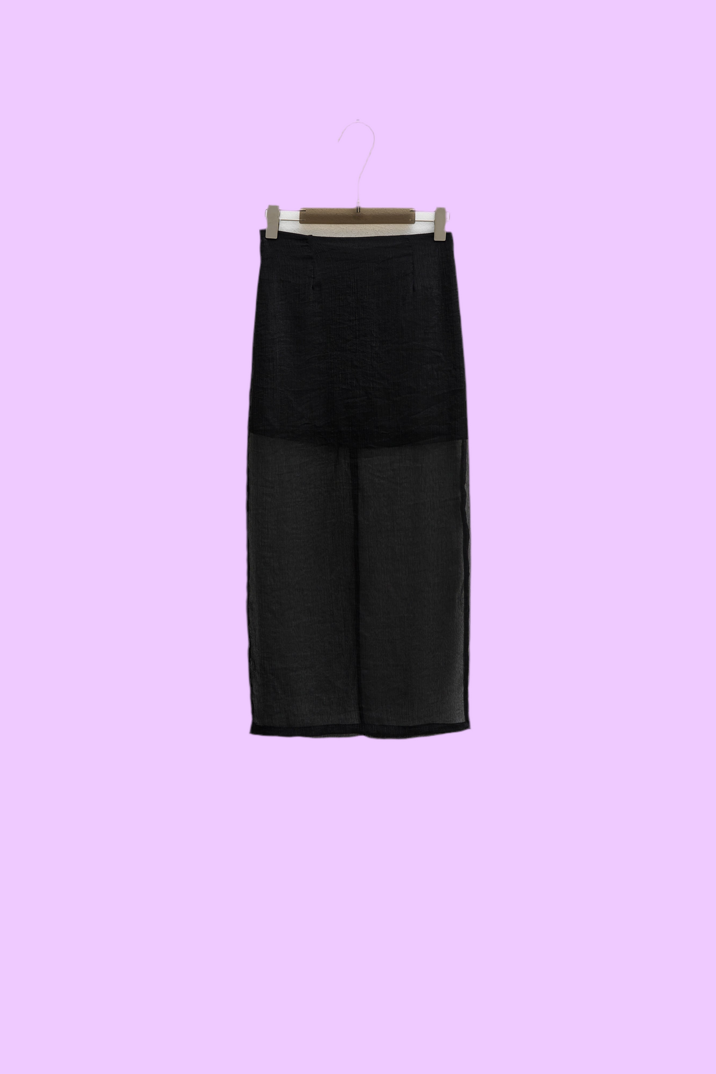 Long slim line skirt