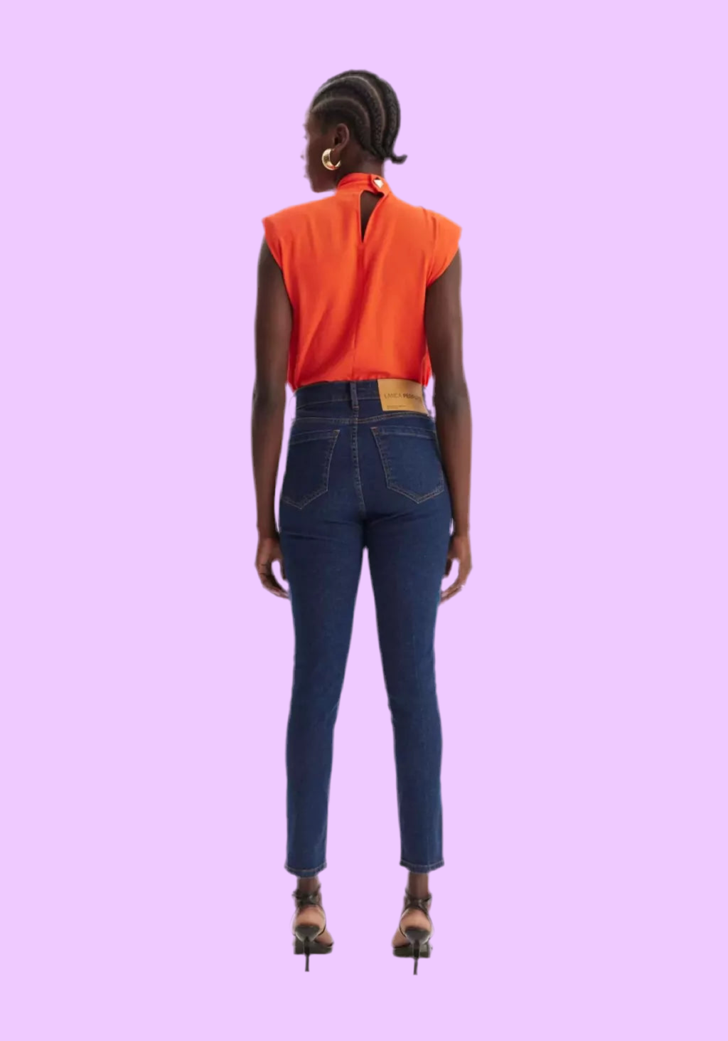 Dark denim skinny pants