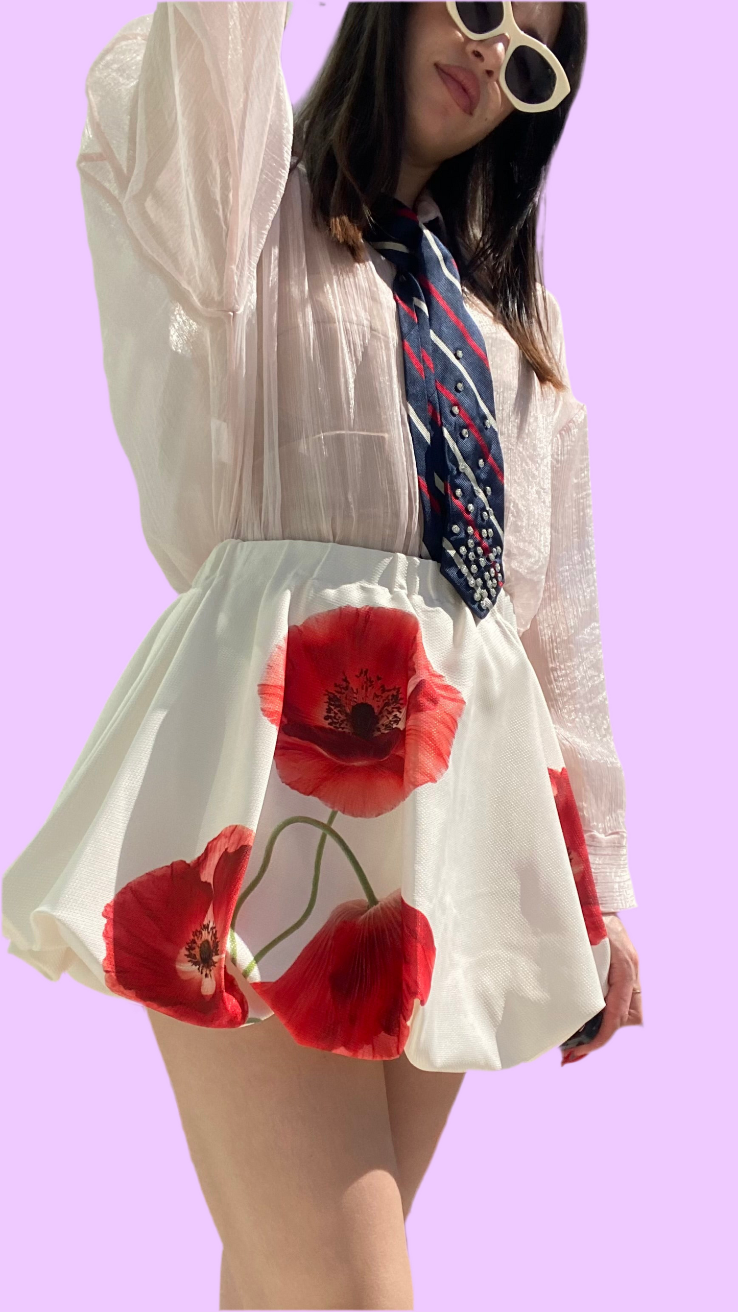 Balloon mini skirt
