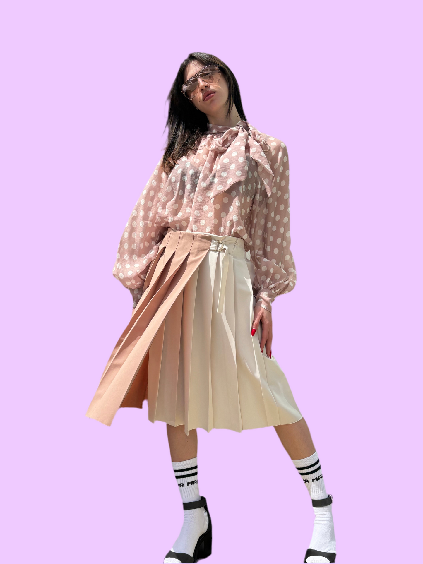 Plisse skirt