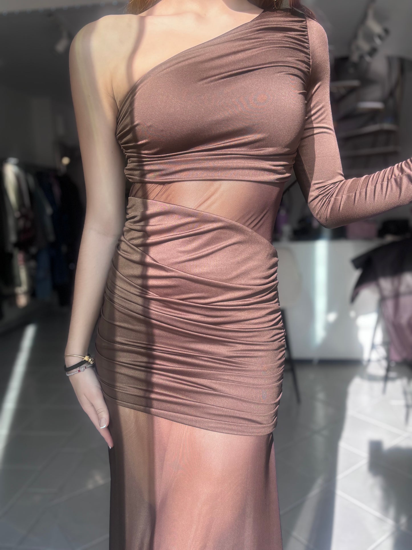 Brooke brown dress