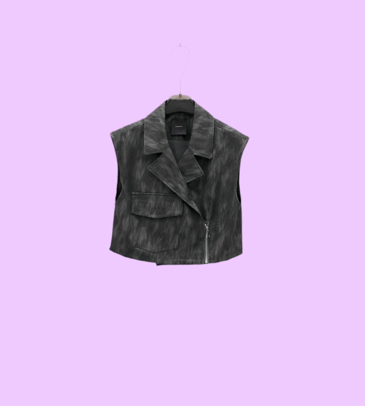 Eco leather vest