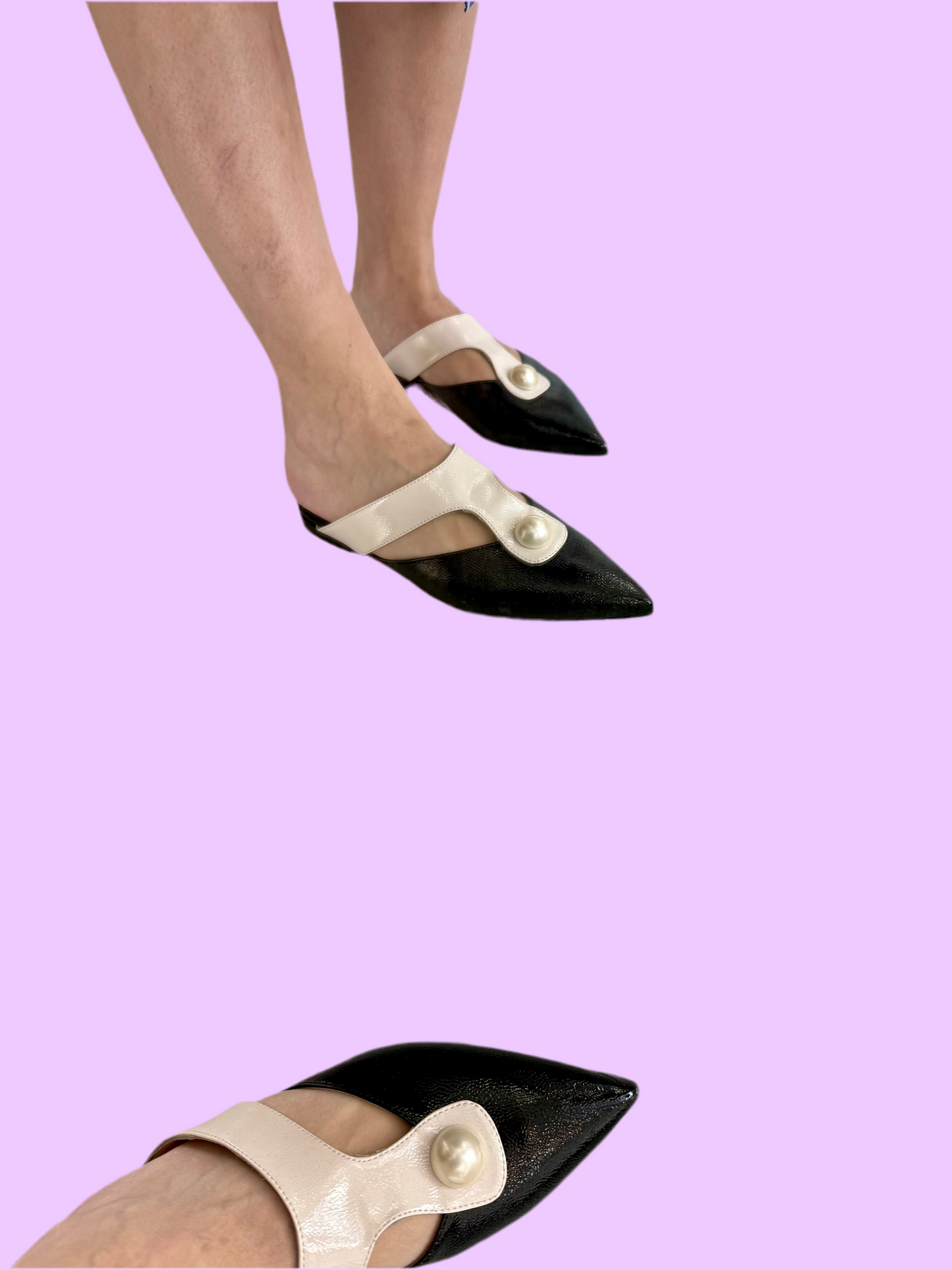 Flat pointy mules