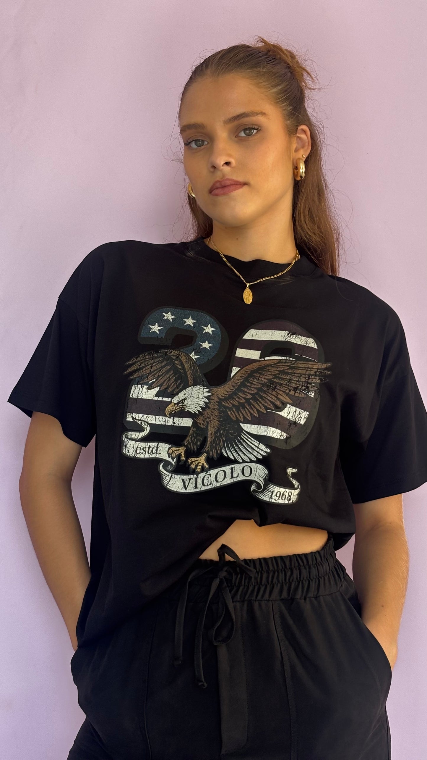 Oversize black t-shirt