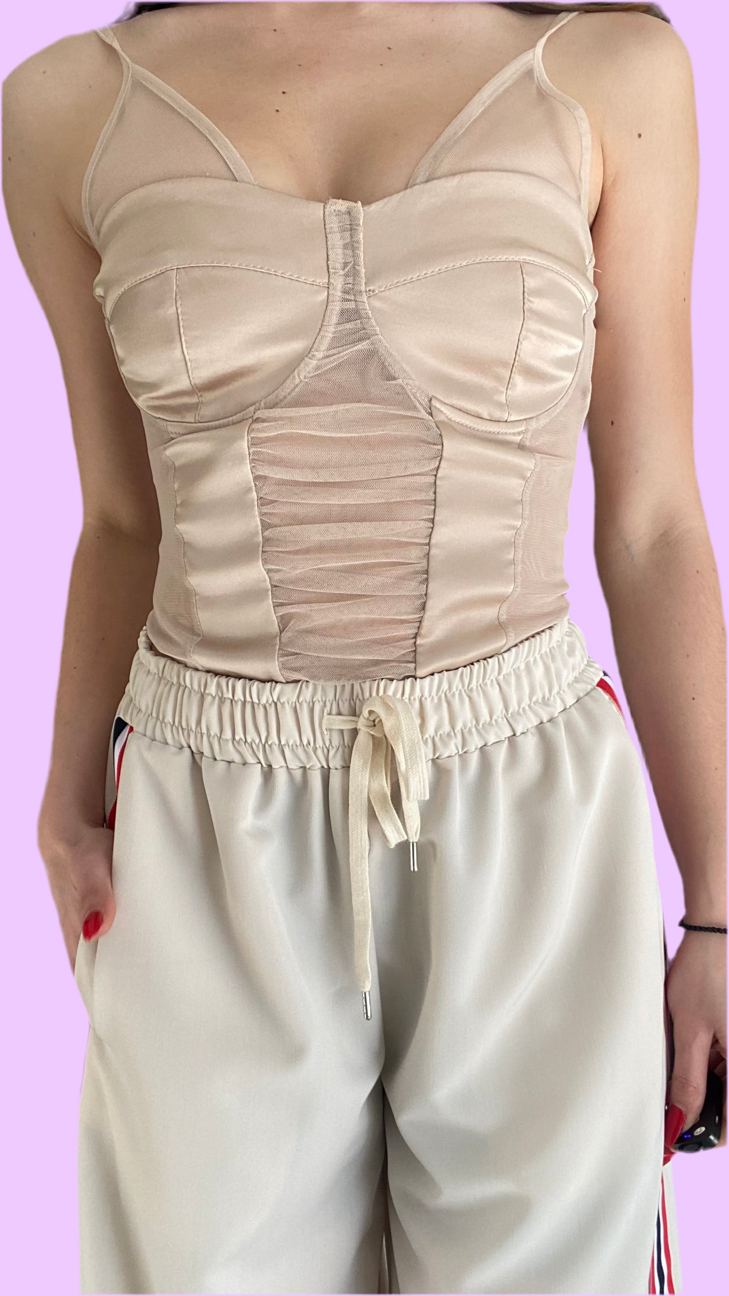 Beige bustier