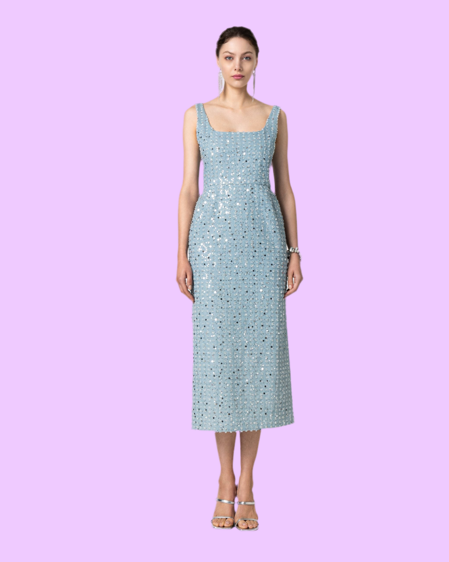Blair denim midi dress