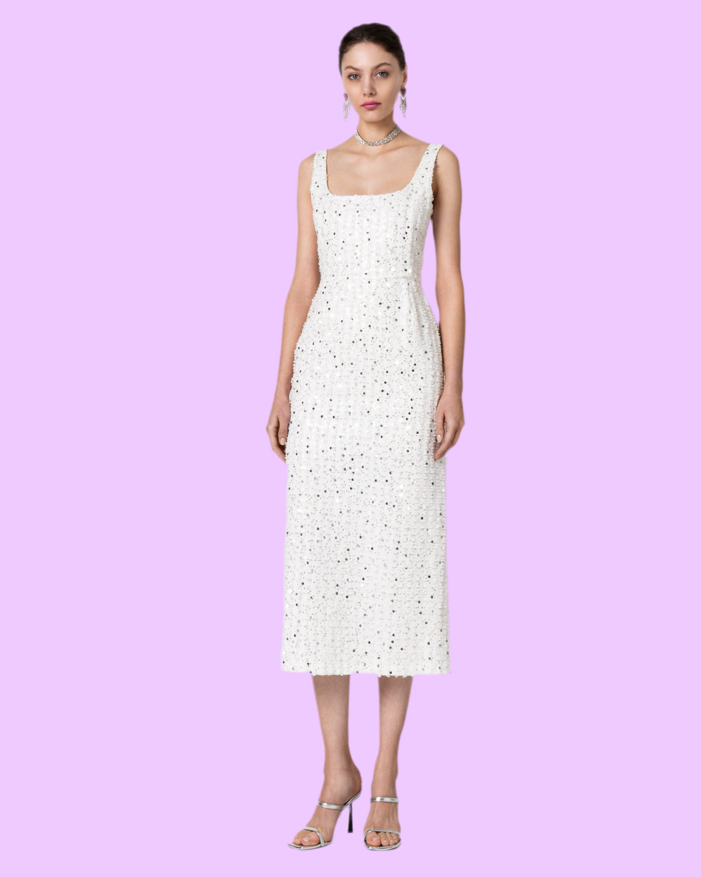 Blair denim midi dress