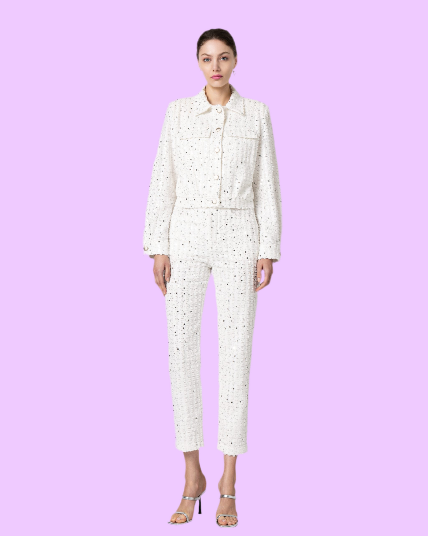 Blair denim sequin pants