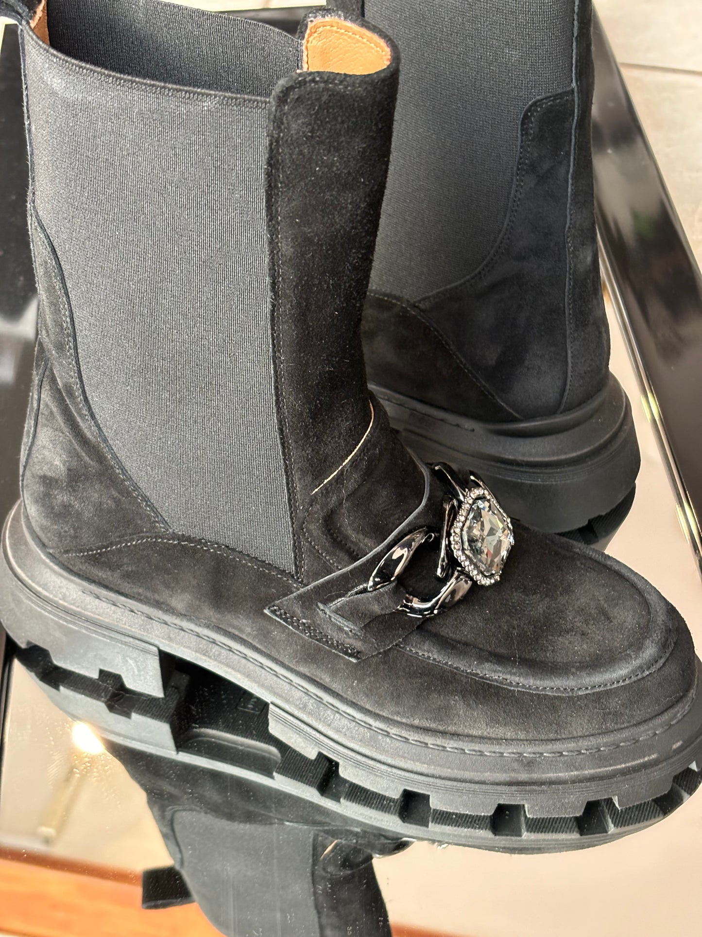 Swede black Chelsea boot