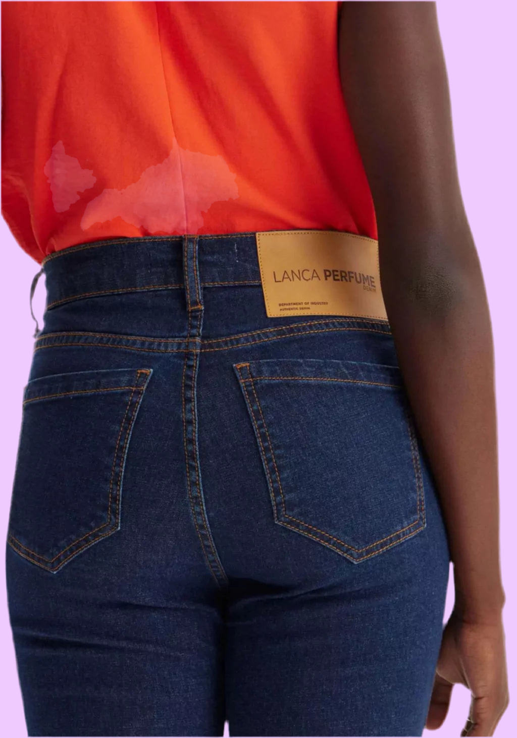 Dark denim skinny pants