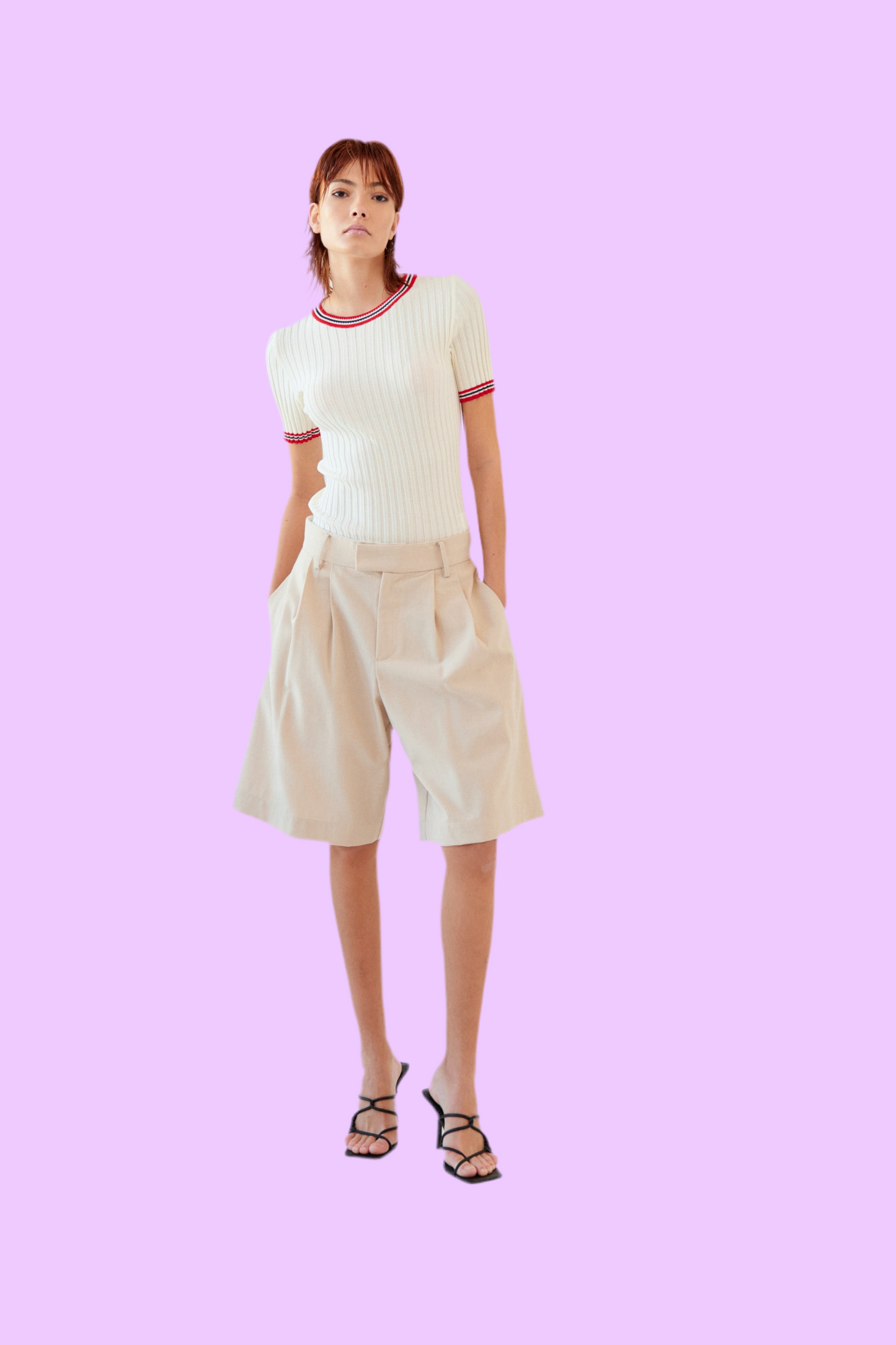 Knit t-shirt