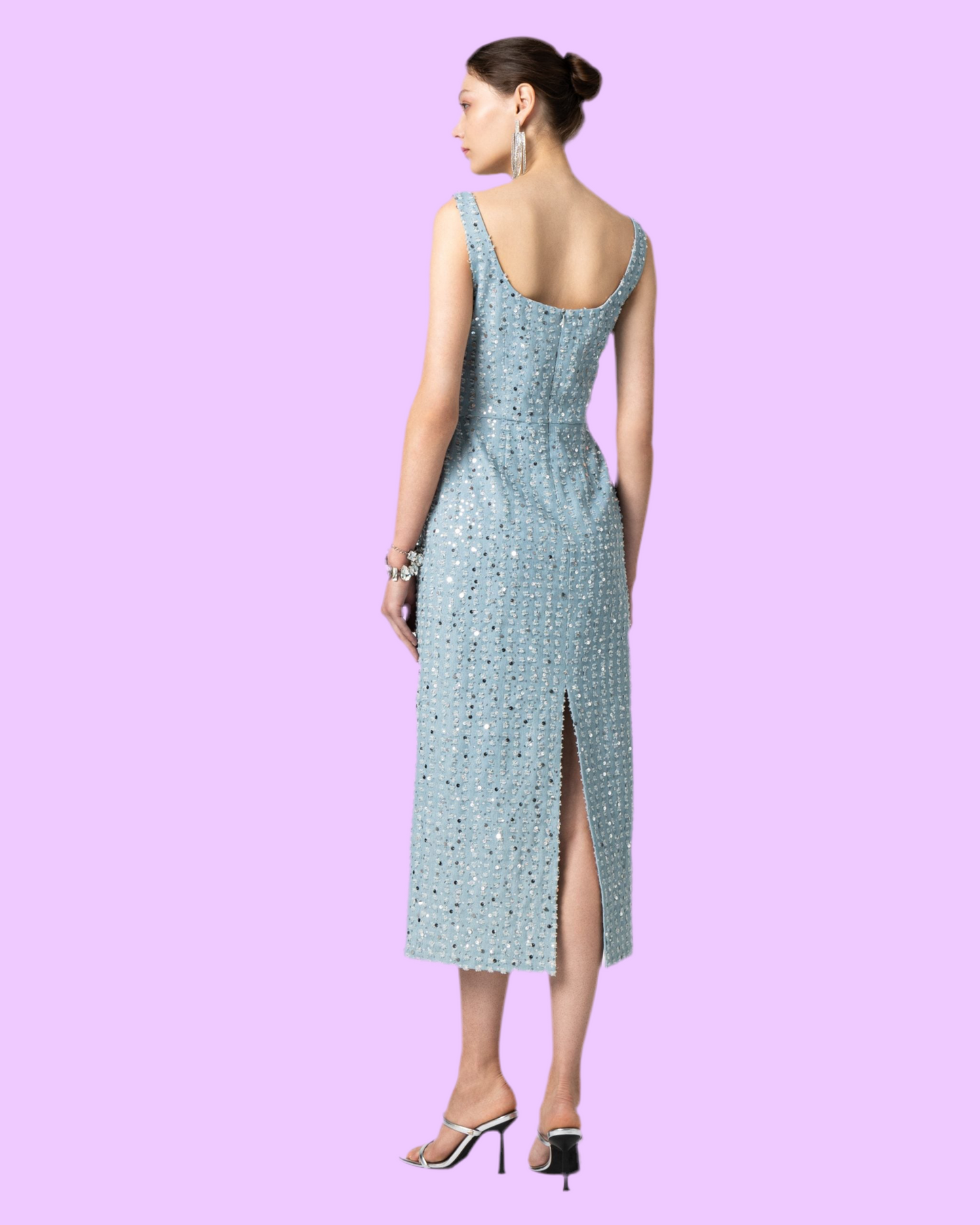 Blair denim midi dress