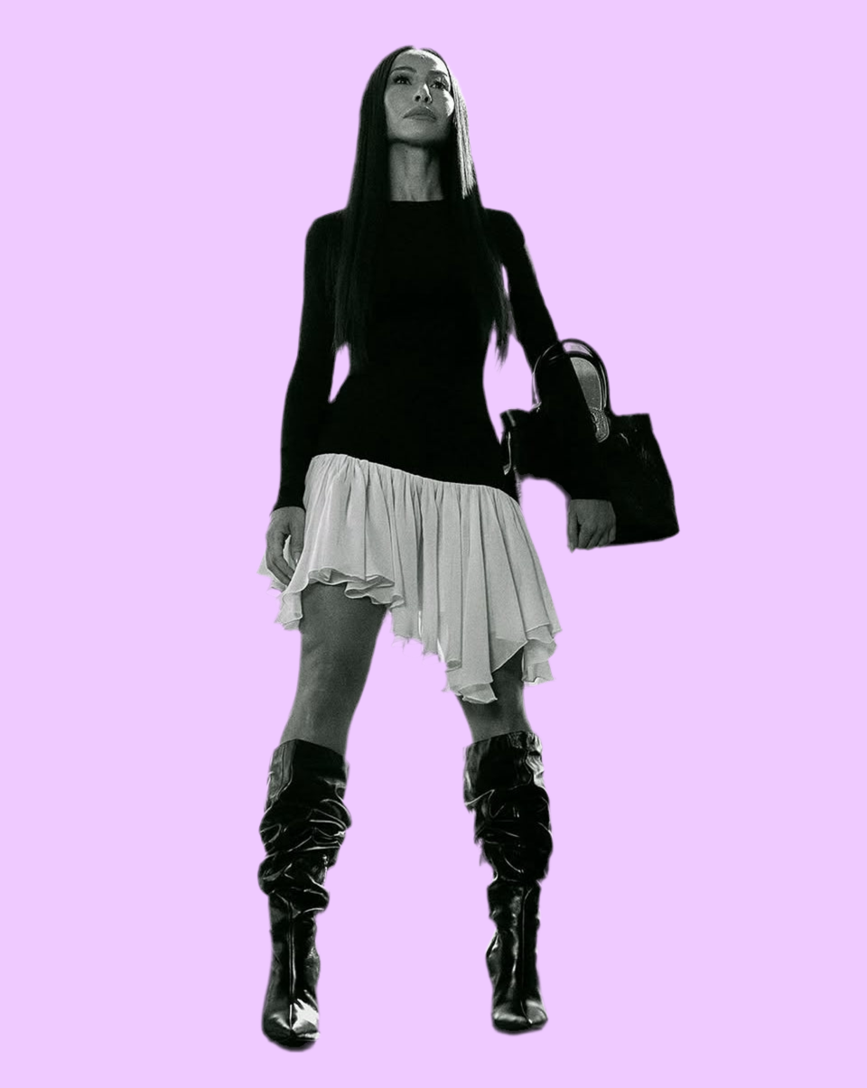 Short two tone dress