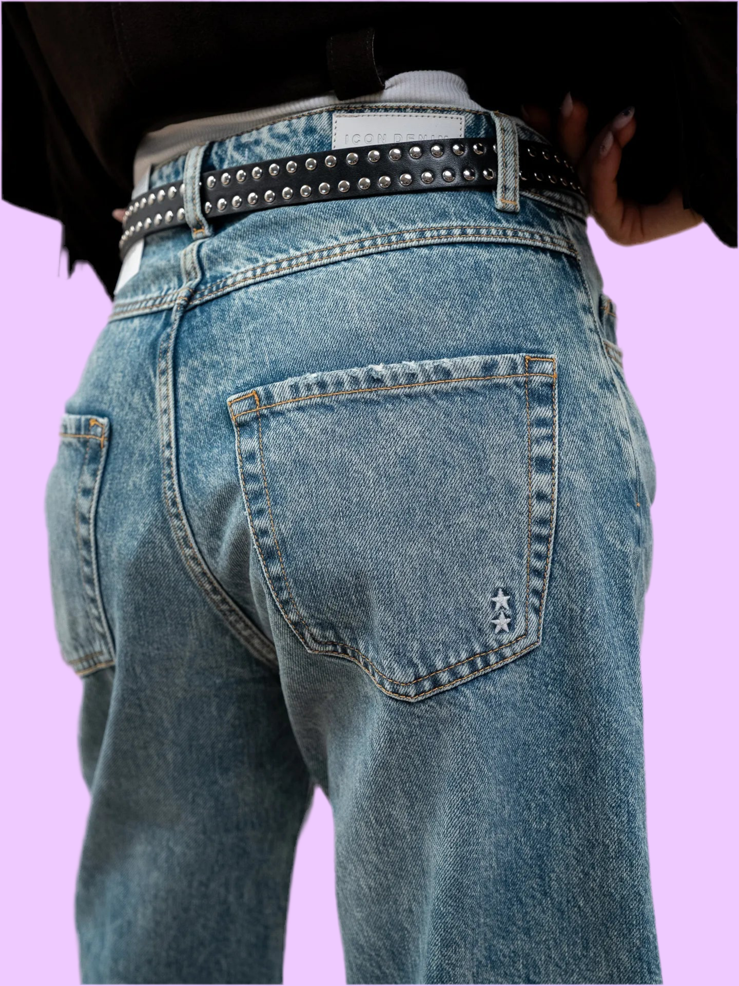 Black belt with mini studs