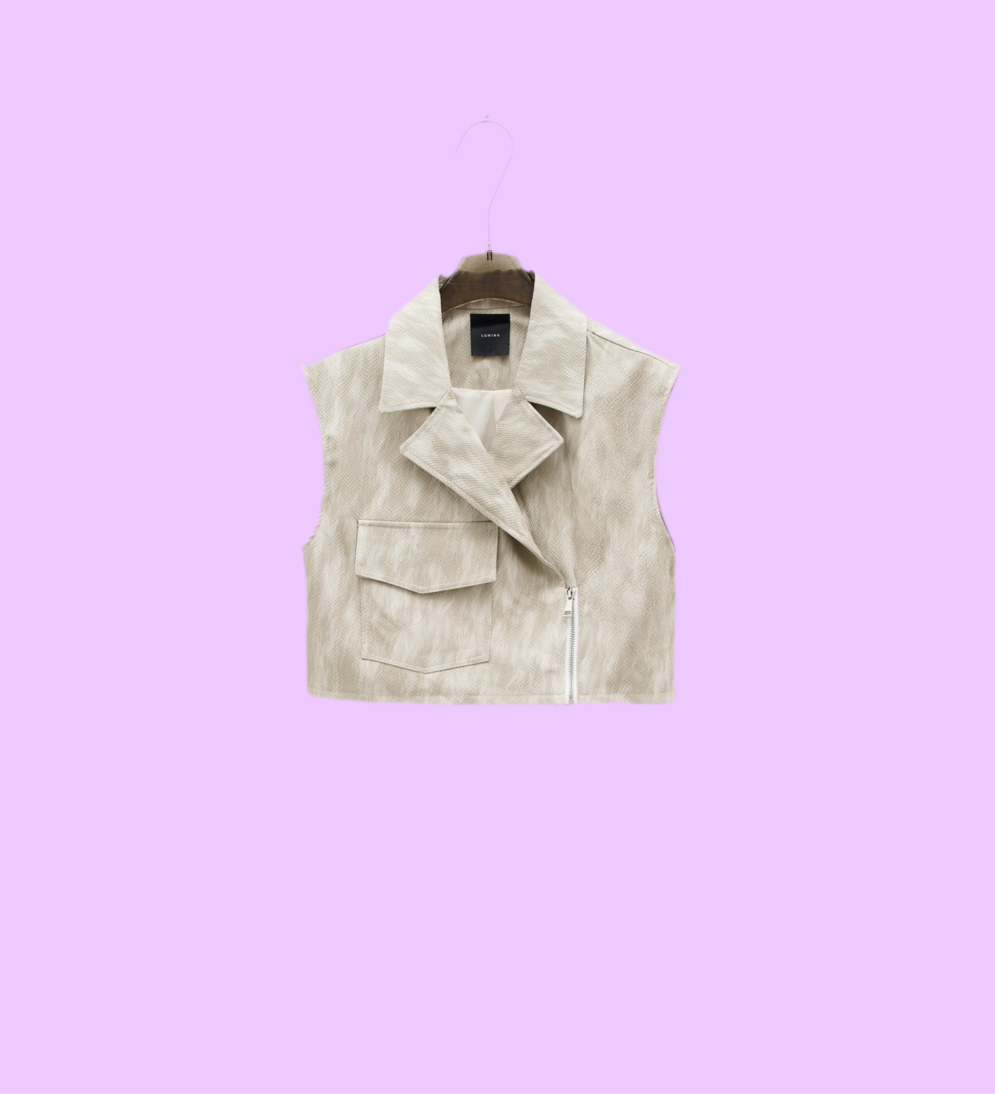 Eco leather vest