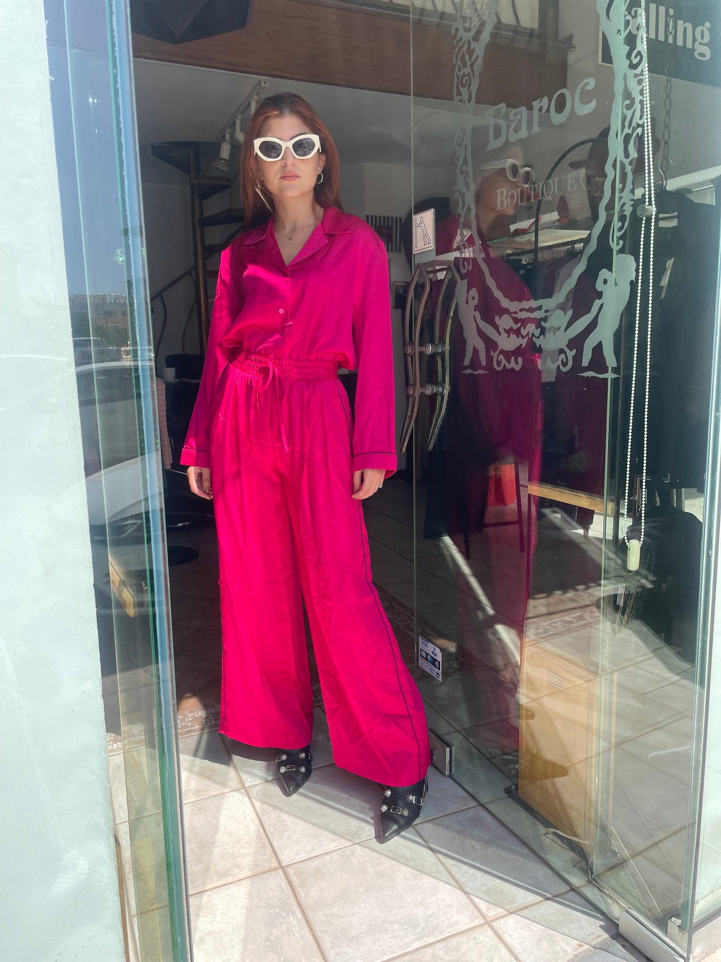Fuchsia pajama trouser