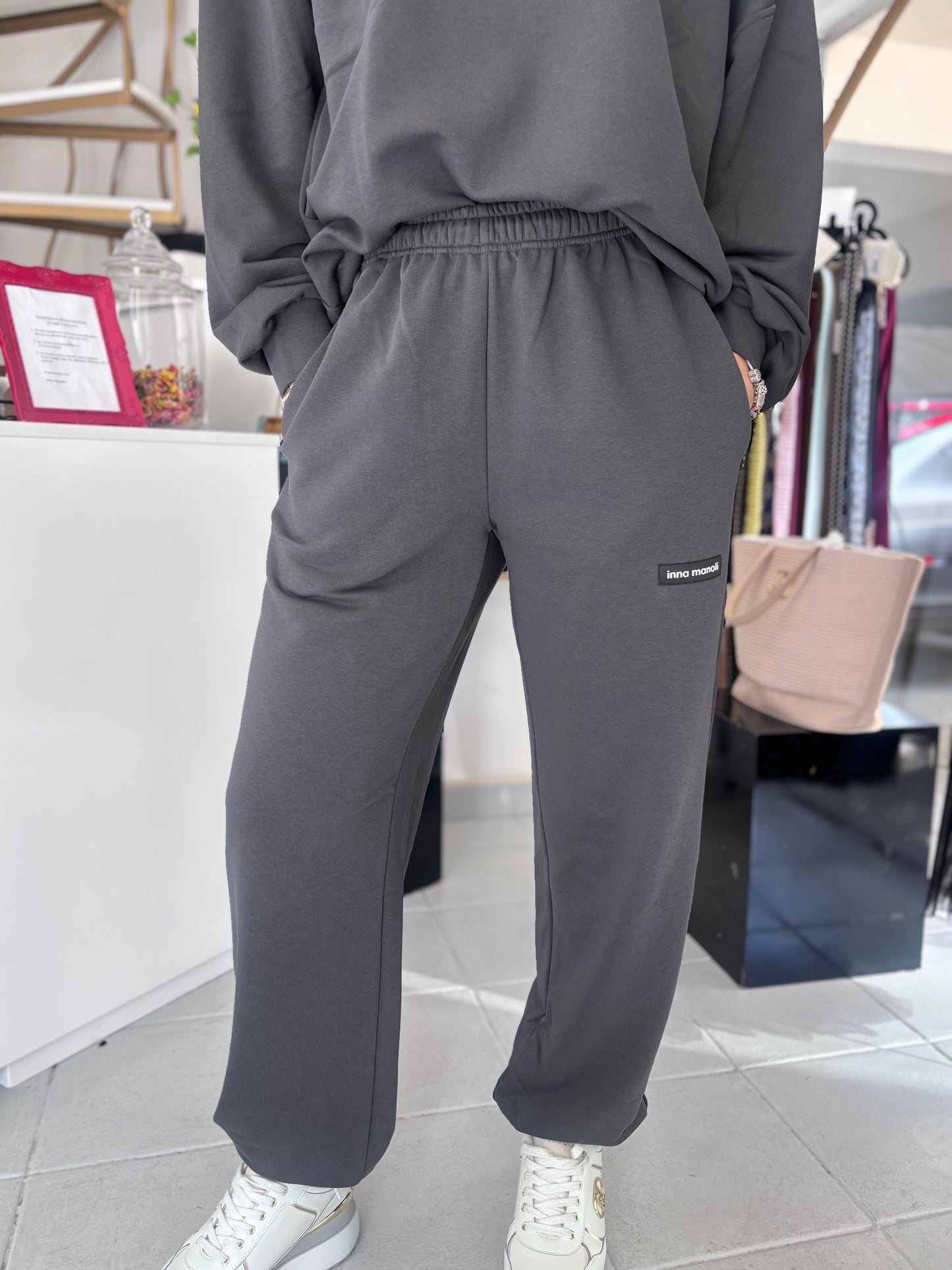 Antracite cotton Inna Manoli set