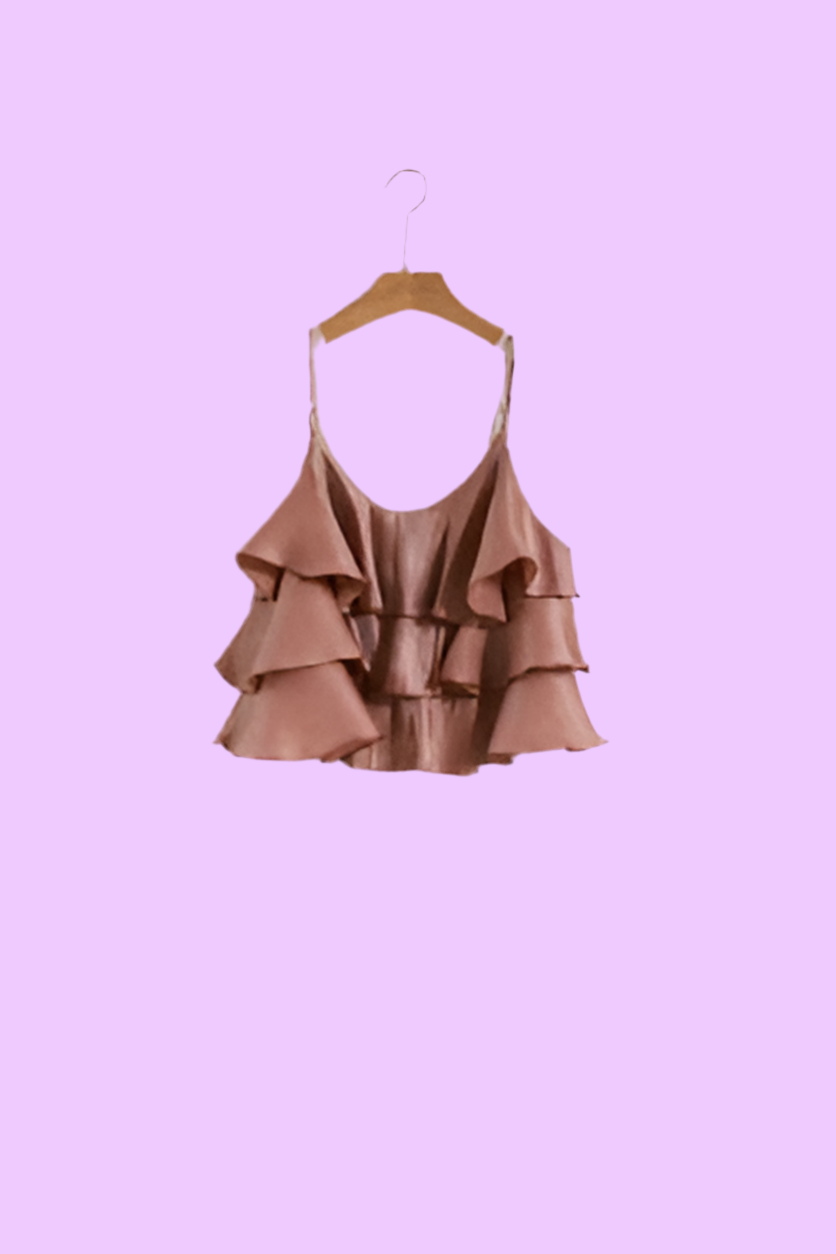 Top with ruffles