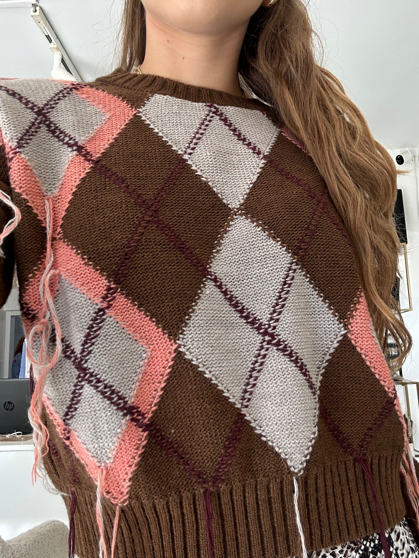 Brown crop top