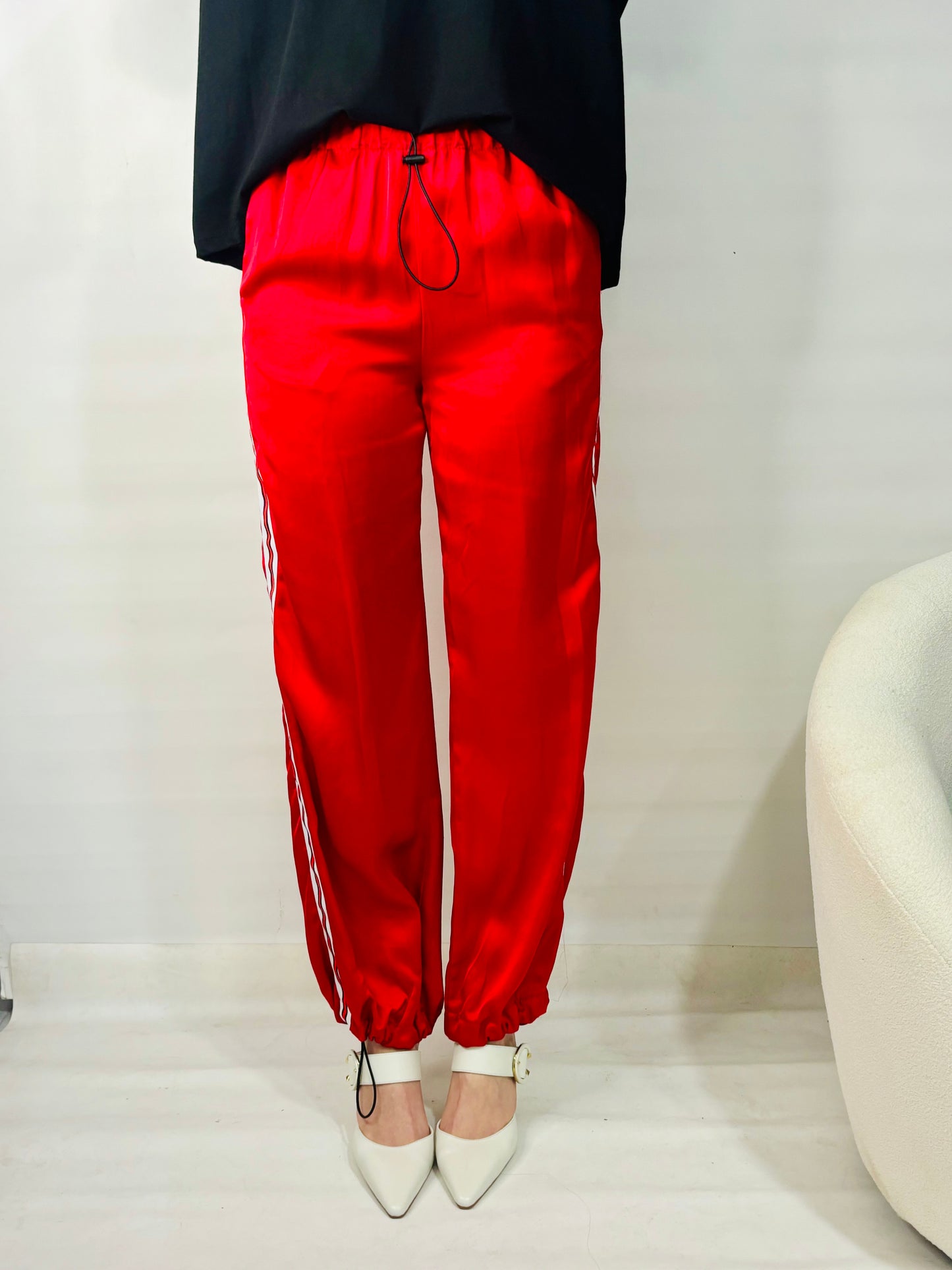 Sweatpants with an elastic band