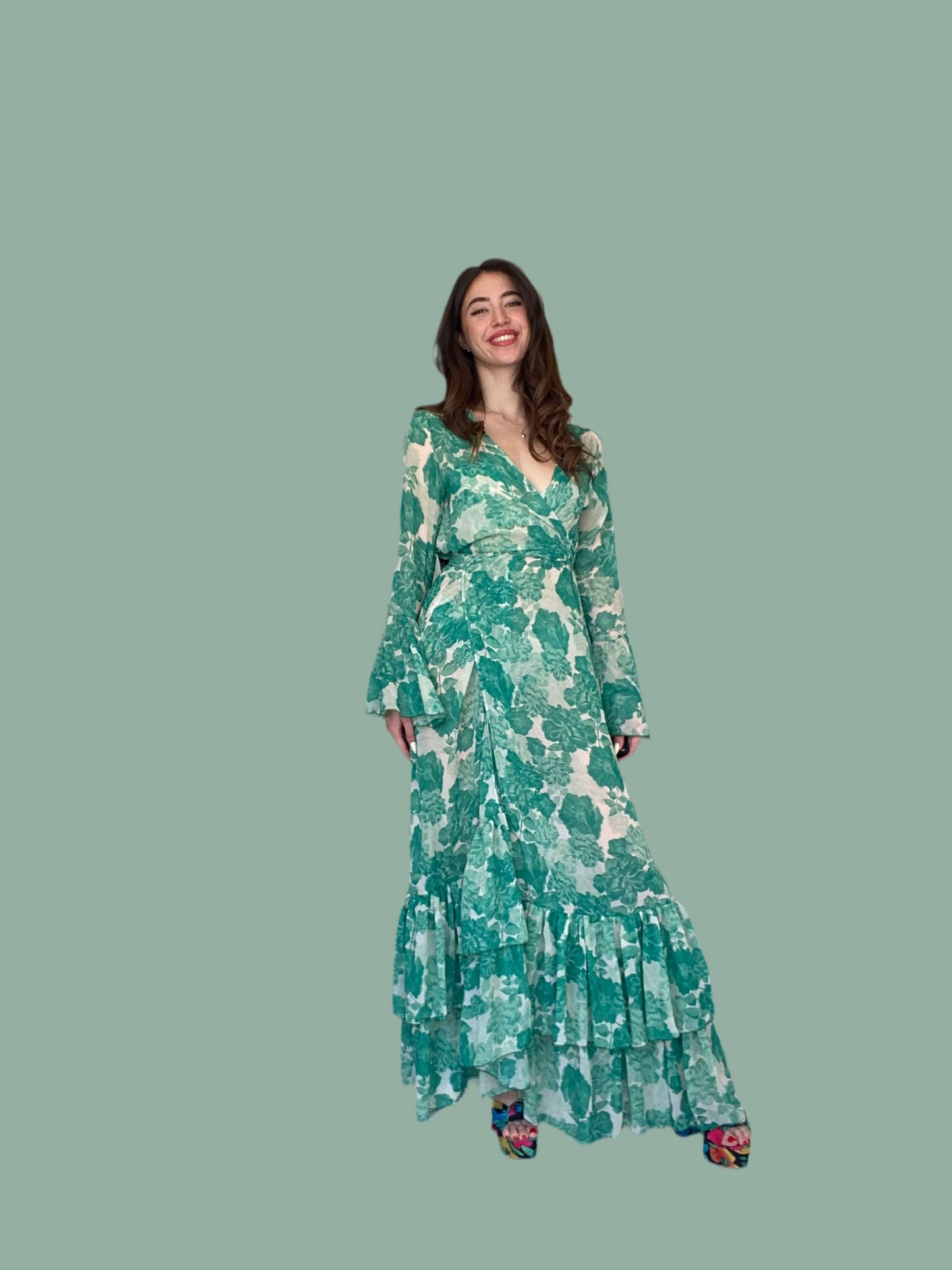 Jasmin green kimono