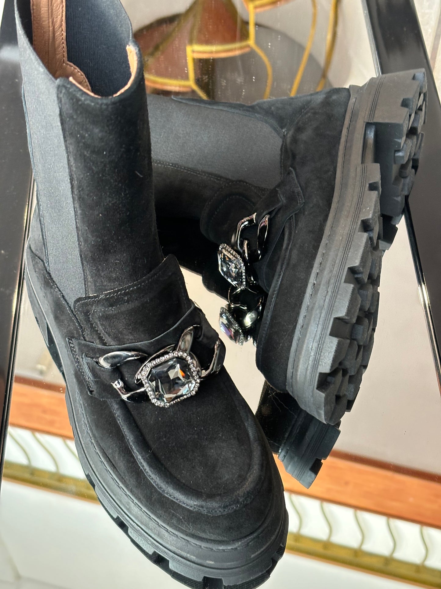 Swede black Chelsea boot