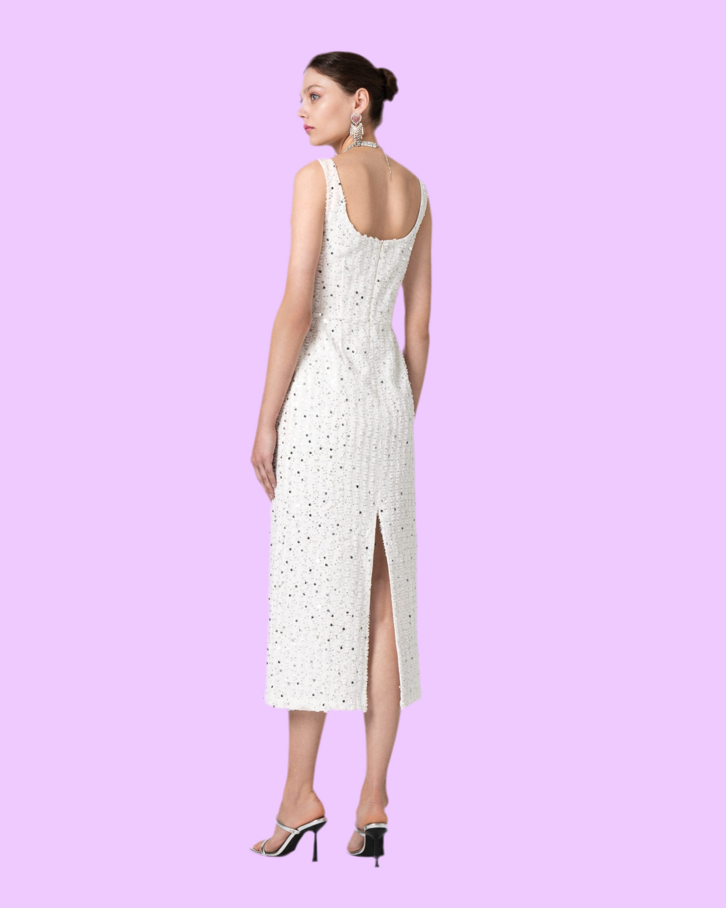 Blair denim midi dress