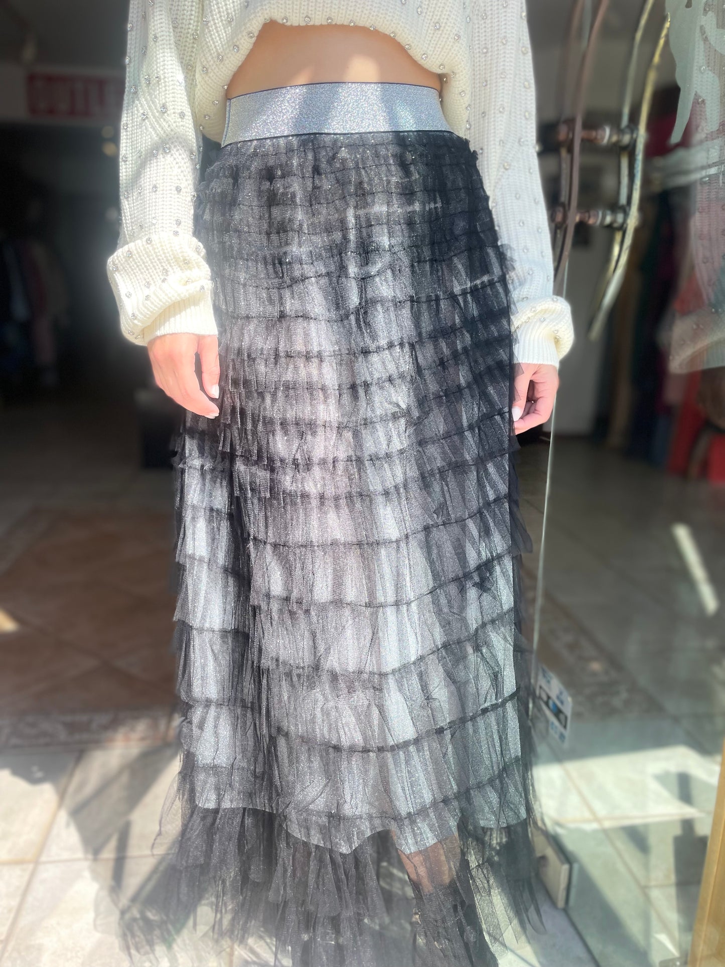 Ruffled skirt