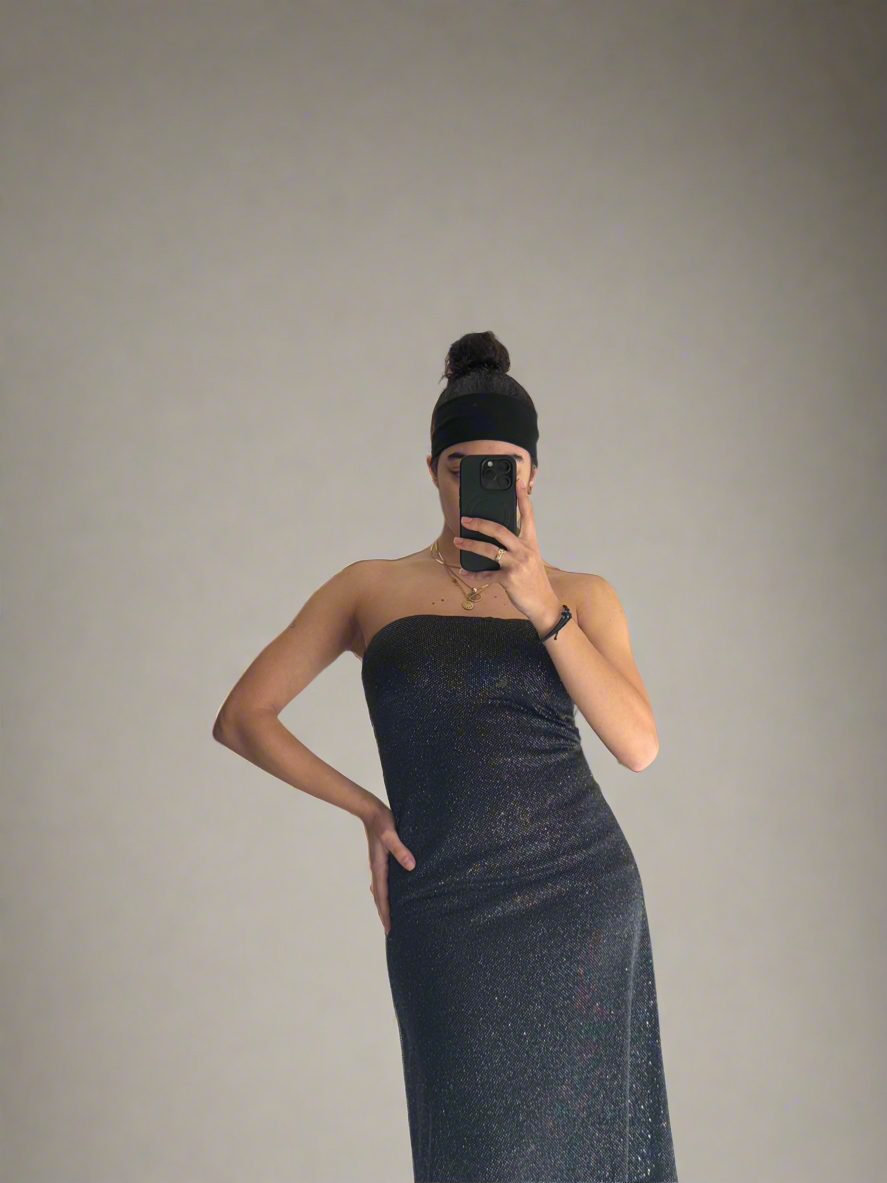 Strapless long dress
