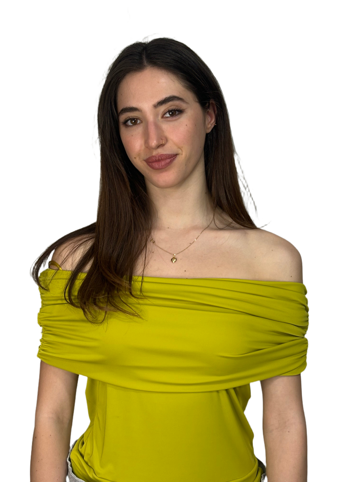 Offshoulder lime body