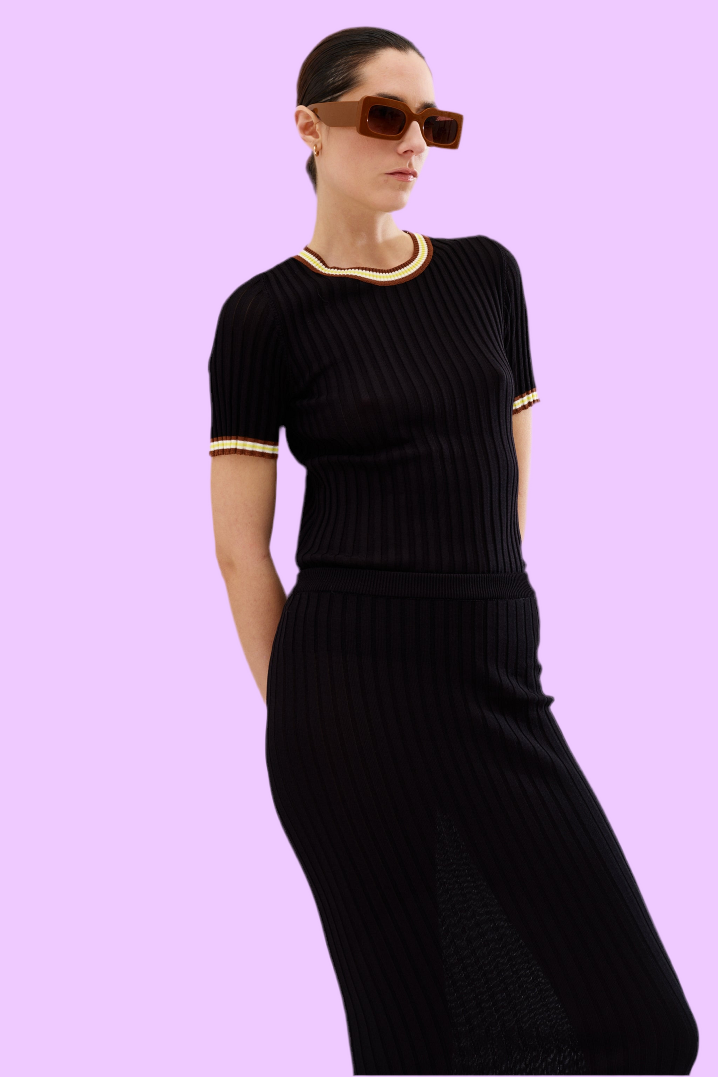 Knit t-shirt