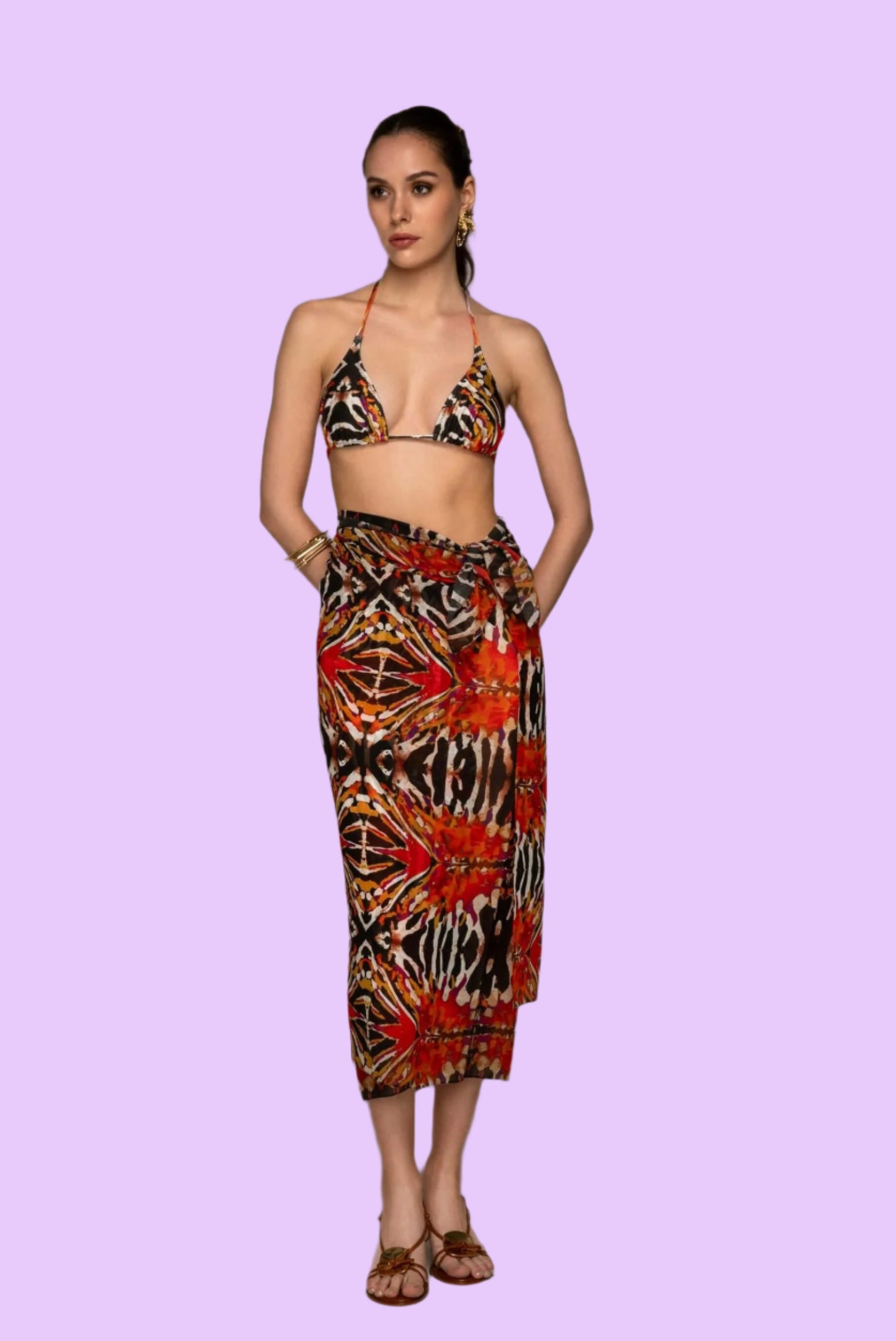 Pareo in Safari and Reverie print
