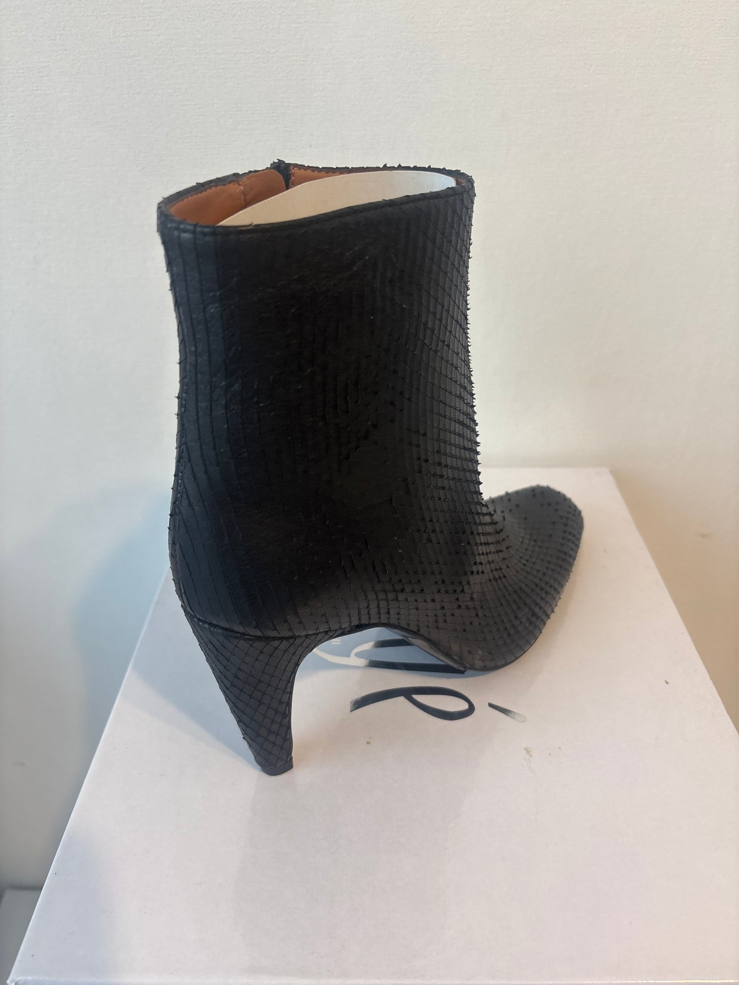 Leopard Print Cognac Ankle Boots Baroc Boutique 38