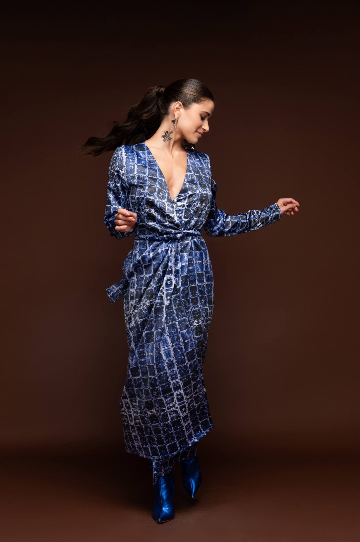 Asami maxi wrap dress Baroc Boutique
