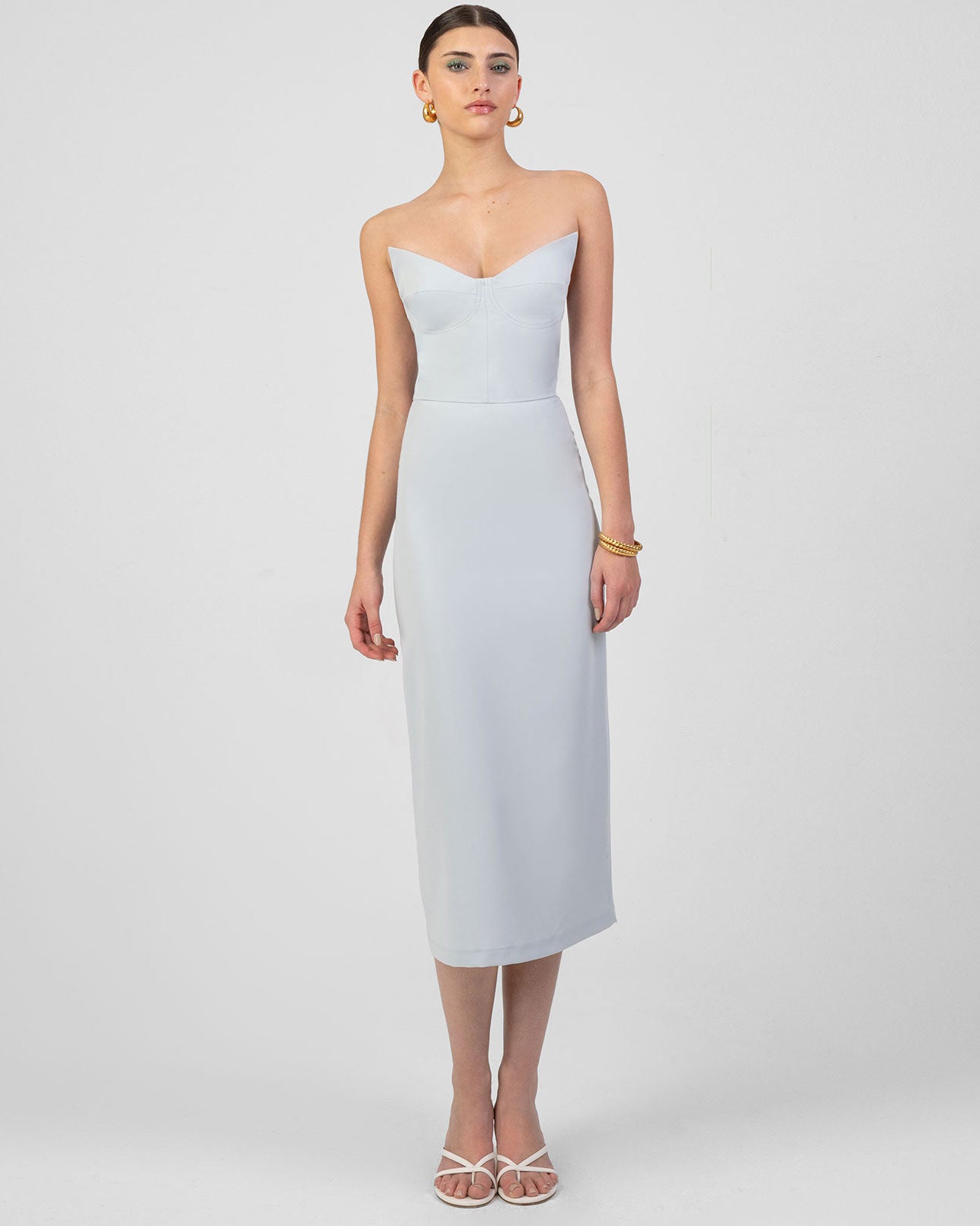 Clelia strapless midi dress Baroc Boutique