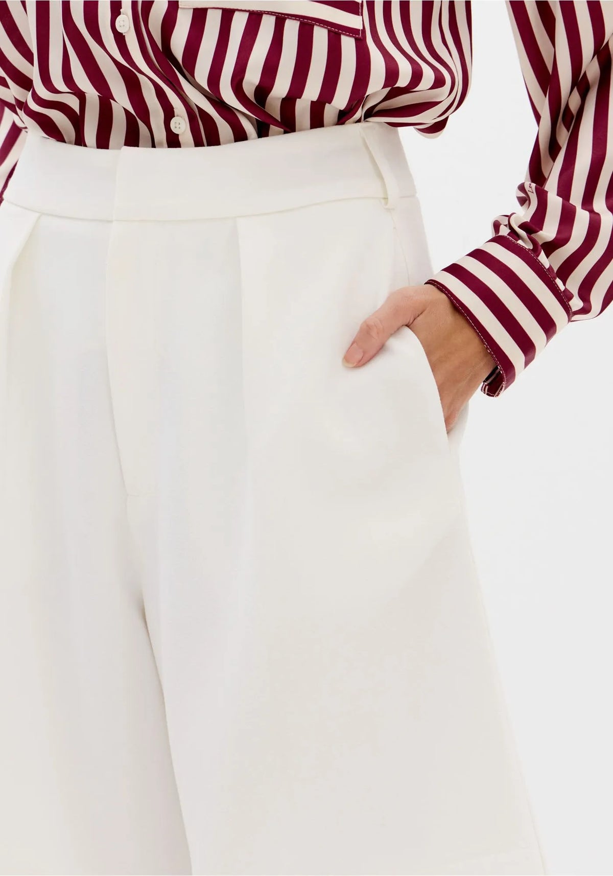 High waist tailored bermuda short Baroc Boutique