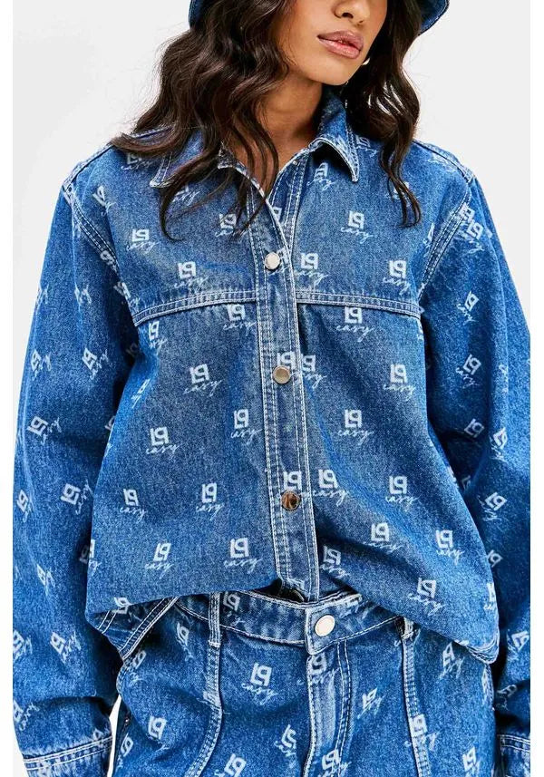 Jean long sleeve oversized shirt Baroc Boutique