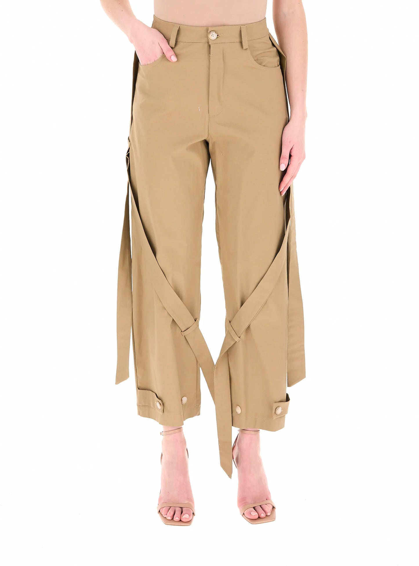 Brown pants with strings Baroc Boutique Large